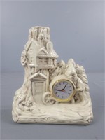 Porcelain Tree House W/ Clock