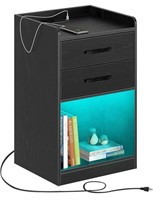 SEVENTABLE, NIGHTSTAND WITH CHARGING STATION AND