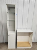 White Book Shelf, Tall White Cabinet