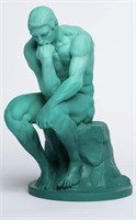 THE THINKER STATUE 9IN BLUE
