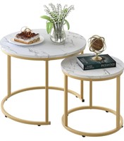 ABOXOO NESTING TABLE 23.6x17.7IN 15.7x15.7IN