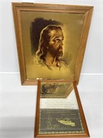 Reprint of Jesus and Mirrored 23 Psalm