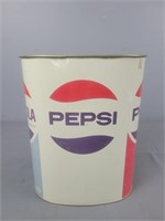 Vintage Metal Pepsi Trash Can