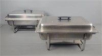 2x The Bid Stainless Chafing Food Serving Pan