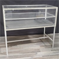 Vintage acrylic & aluminum display case as is