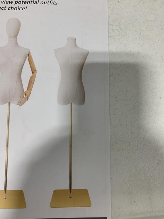 SHAREWIN, MANNEQUIN WITH GOLD METAL BASE