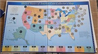 Partial State Quarters Collector's Map