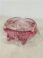 Cranberry glass centerpiece - 4.5" H x 6.5" wide