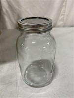 GLASS MASON JARS WITH LIDS 7IN 12PCS