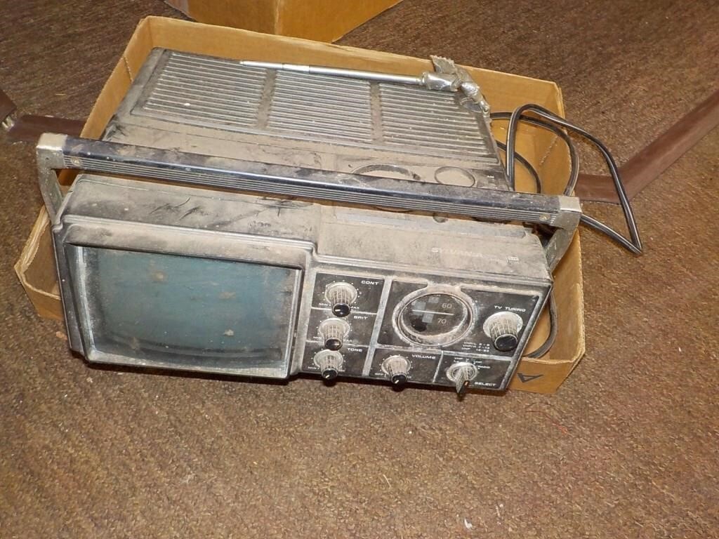 Vintage portable tv as is