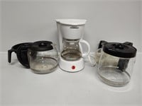Sylvania Coffee Maker with Extra Pots