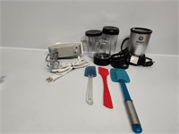 Magic Bullet, House & Home Hand Mixer & spatula