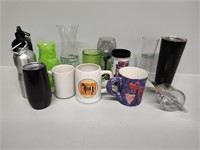 Wine Glasses, Coffee Cug/Mugs and Water Bottles