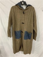 WOMENS THICK KNITTED CARDIGAN  XL