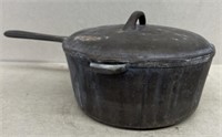 3 quart cast-iron skillet with lid