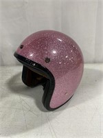 SPARKLY PINK MOTORCYCLE HELMET SIZE L/59-60