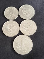 Group of German coins