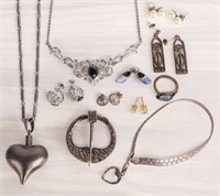 STERLING SILVER ASSORTED LADIES JEWELRY