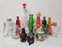Assorted Glass Bottles and Vases