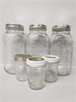 Wide Mouth Ball Jars(3), Small Jars