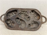 Cast iron cat mold