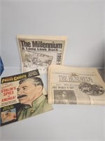 Vintage newspapers