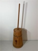 Pine Butter Churn with Lid