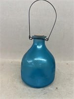 Blue glass wasp trap