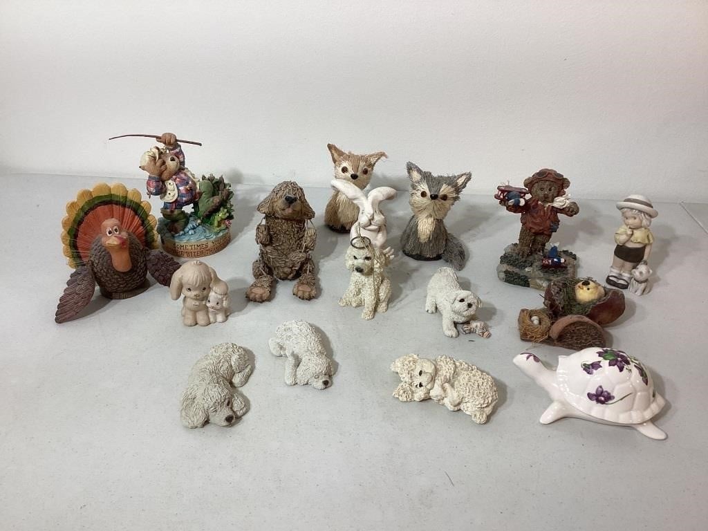 Figurine Collection of Dogs & Animals