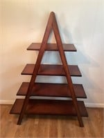 Vintage Mahogany Ladder Shelf