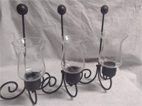 (3) Metal Hanging Candle Lights