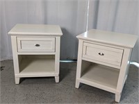 (2) Furniture of America White Side Table