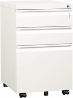 3 Drawer Mobile File Cabinet with Lock