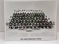 1991 San Francisco 49ers Photographs 8 x 10"