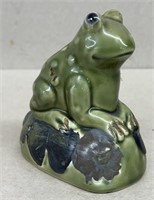 Porcelain noisemaking frog