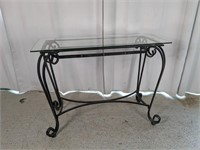 Wrought Iron Entry Table
