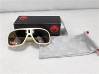 Vintage Dragon GG Ivory White Aviator Sunglasses