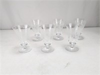 Vintage bohemia-crystal Engraved Red Wine Glasses