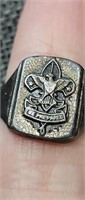 Boy Scout Be Prepared Sterling Ring