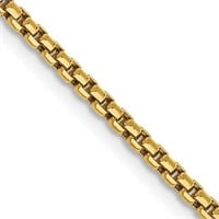 14 Kt Modern Design Box Chain Necklace