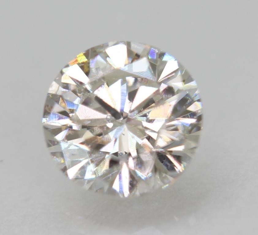 Certified .71 Ct Round Cut Loose Diamond