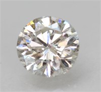 Certified .71 Ct Round Cut Loose Diamond