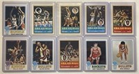 10 Cards NBA & ABA 60's/70's Frazier, Robertson