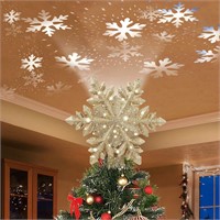 NEW $69 LED Snowflake Projector Tree Topper