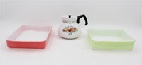 Vintag PYREX Backing Dishes & Corning Coffee Pot