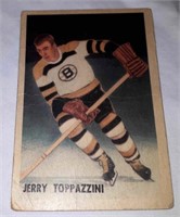 Jerry Toppazzini hockey card.