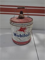 Mobil 5 gal Oil Can  "Vintage"