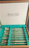 Vintage Set 12 JQ Fondue Forks by James Jewelers