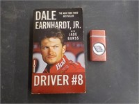 Dale Earnhardt book and lighter