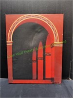 Canvas 1998 Art Deco Arch, Jeffery Lance w/COA